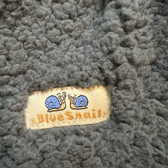Blue Snail Grey Sherpa Wrap Swaddle Blanket Small for 0-3 months - Picture 14 of 14
